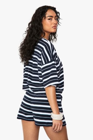 Stripe Towelling Shorts