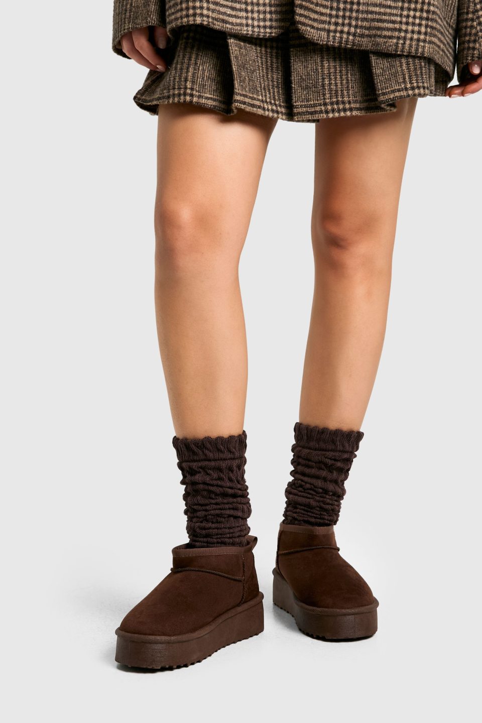Single Knitted Slouchy Socks