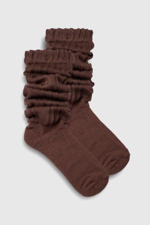 Single Knitted Slouchy Socks