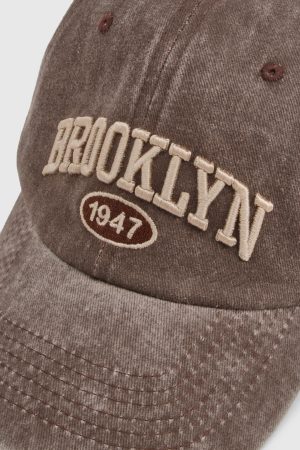 Acid Wash Slogan Cap