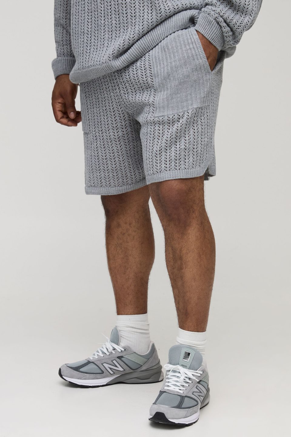Plus Open Stitch Basketball Shorts