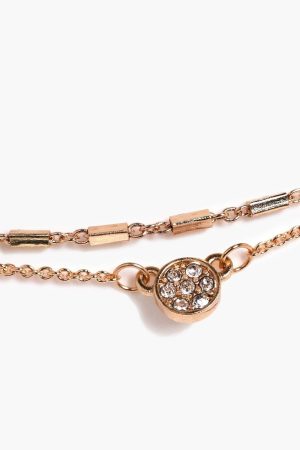 Diamante Chain Choker & Plunge Necklace