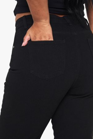 Plus High Waist Mom Jeans
