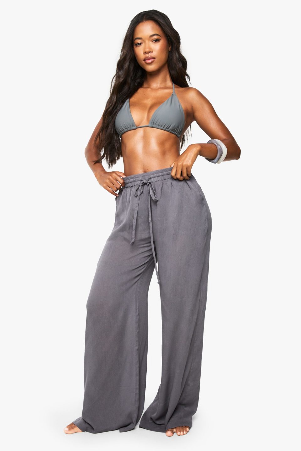 Beachwear Essentials Wide Leg Trousers