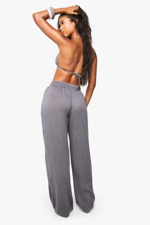Beachwear Essentials Wide Leg Trousers