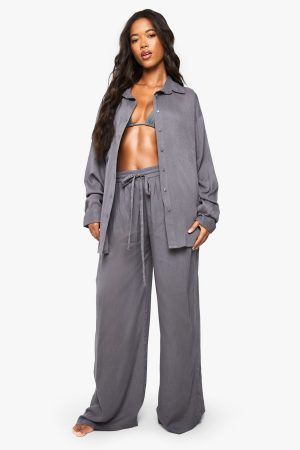 Beachwear Essentials Wide Leg Trousers