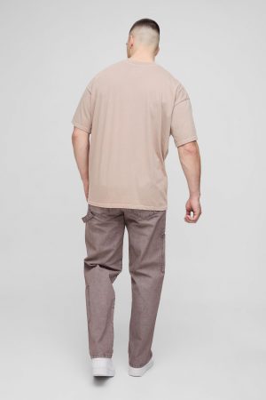 Tall Washed Ripstop Relaxed Fit Carpenter Trousers