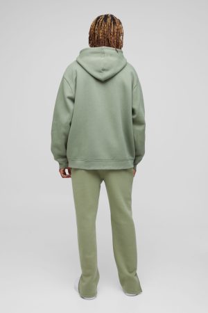 330GSM Tall Oversized Official Varsity Zip Thru Hoodie
