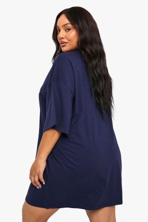 plus oversized t-shirt dress