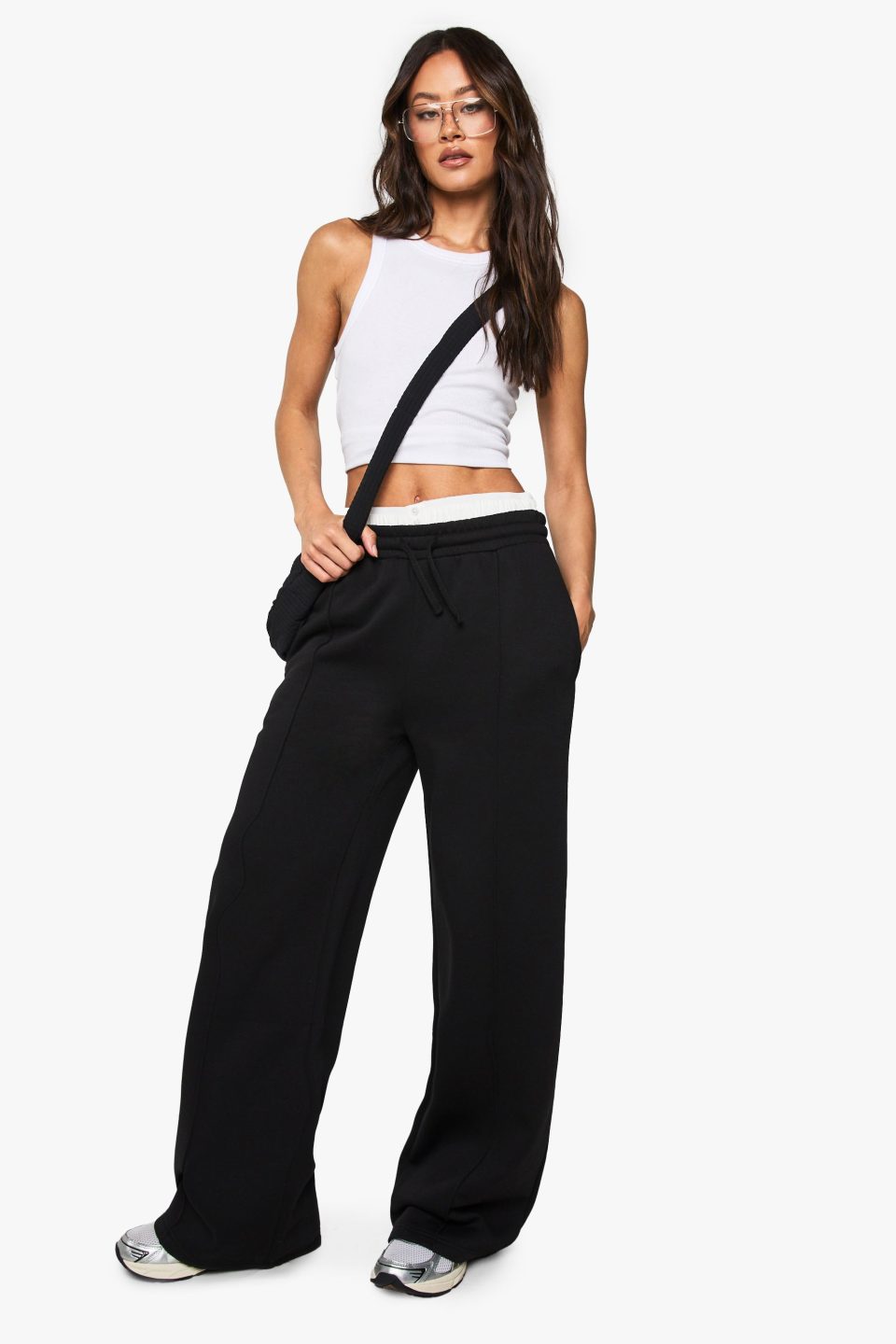 Tall Pintuck Detail Straight Leg Jogger