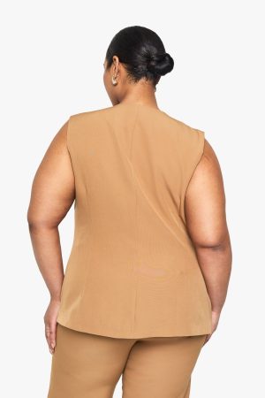 PLUS CINCHED WAIST WAISTCOAT