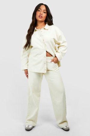 Plus Light Wash Straight Leg Jean
