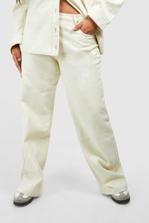 Plus Light Wash Straight Leg Jean