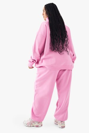 Plus DSGN Studio Embroidered Cuffed Oversized Jogger