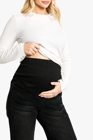 Maternity Over The Bump Boyfriend Jeans