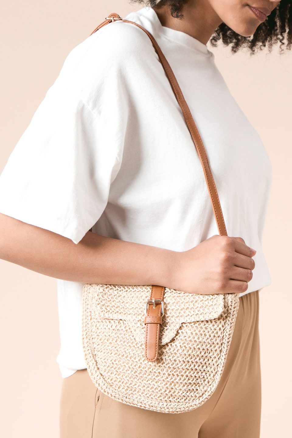 Danny Rattan Buckle Detail Crossbody Bag