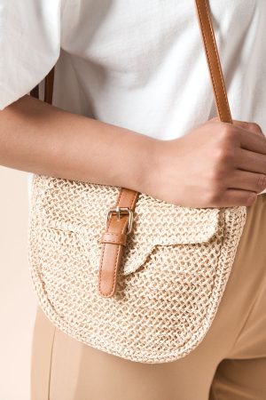 Danny Rattan Buckle Detail Crossbody Bag