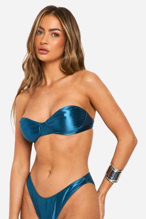 Satin Underwired Bikini Top