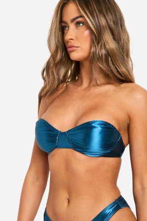 Satin Underwired Bikini Top