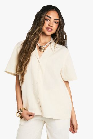 Oversized Short Sleeve Resort Shirt