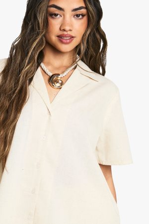 Oversized Short Sleeve Resort Shirt