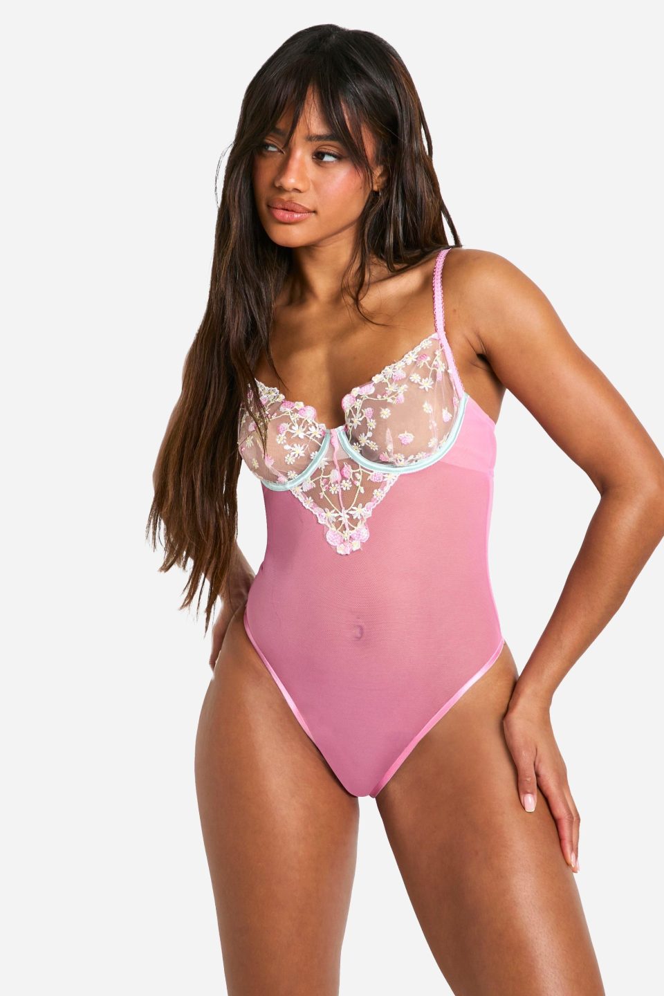 Strawberry Embroidered Detail Bodysuit