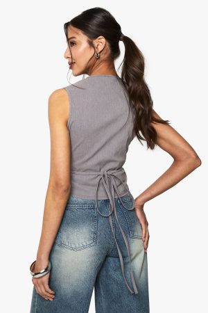 Marl Bengaline Hook And Eye Waistcoat