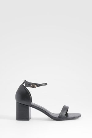 Low Block Barely There Heels