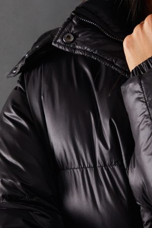 Shiny Padded Puffer Coat