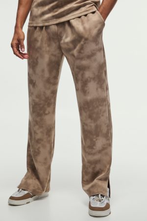 Regular Fit Faux Suede Super Heavy Textured Jogger