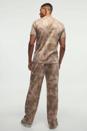 Regular Fit Faux Suede Super Heavy Textured Jogger