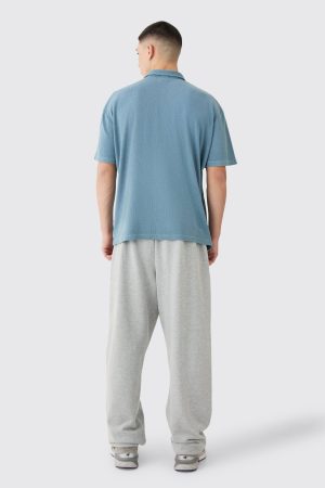 Oversized Heavy Rib Washed Polo