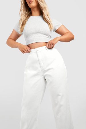 Plus Denim Wide Leg Jean