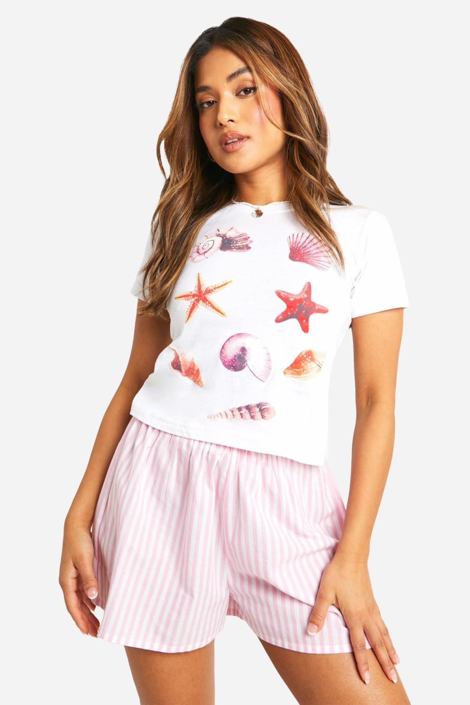 Petite Shell Baby Tee