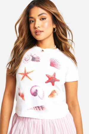 Petite Shell Baby Tee