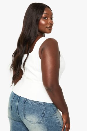 Plus Double Bengaline Structured Panel Top