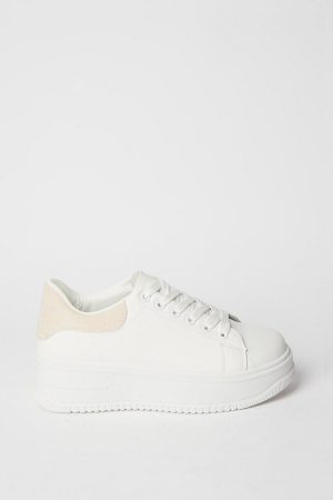 Kimmi Lace Up Platform Trainers