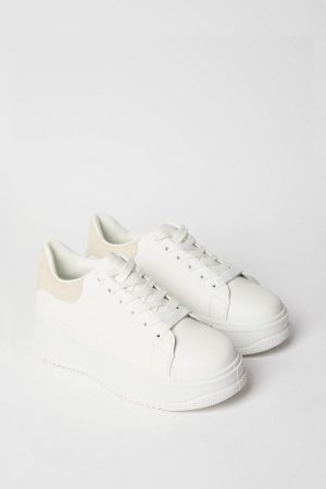 Kimmi Lace Up Platform Trainers