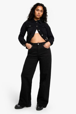 The Mid Waist Wide Leg Jean