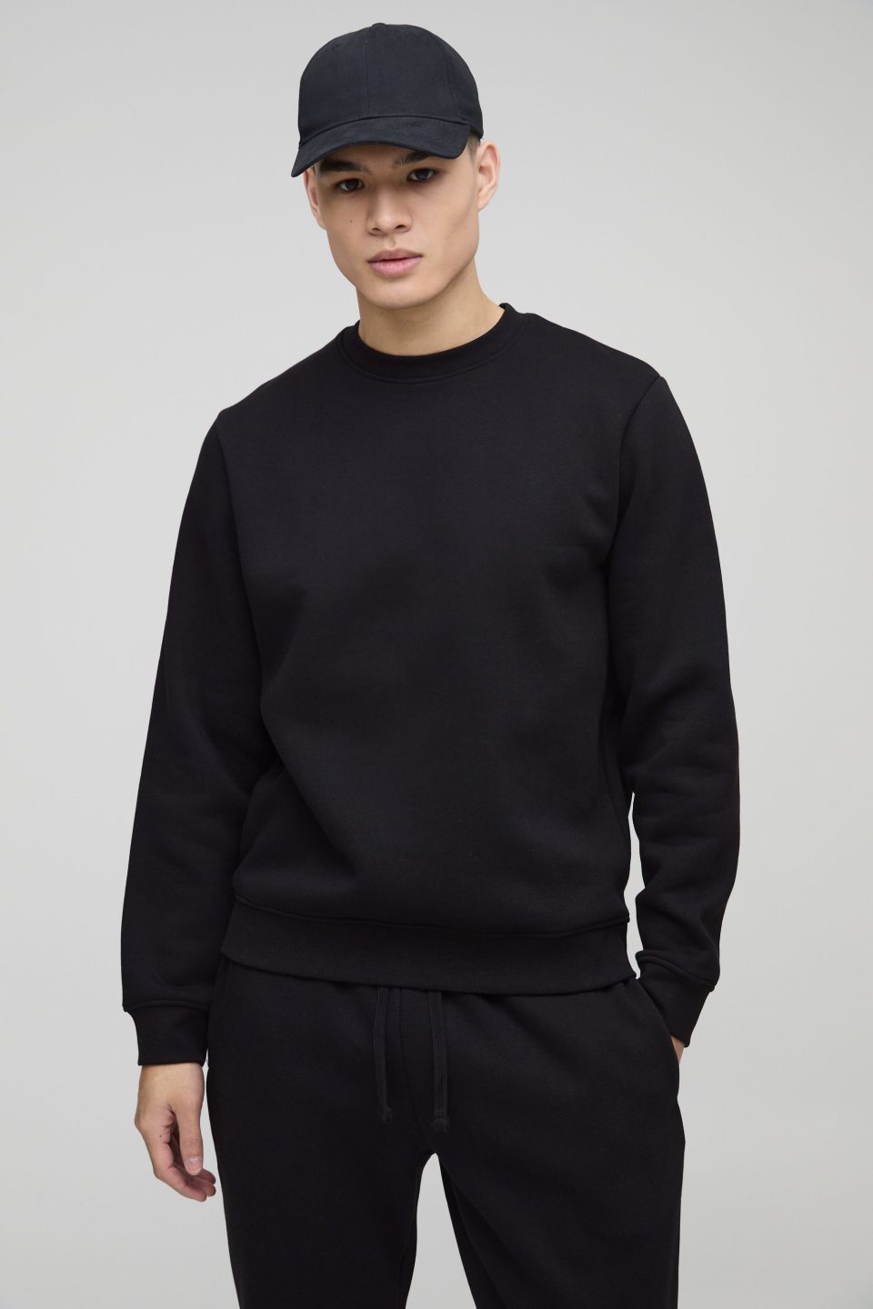 330GSM Basic Regular Fit Crew Neck Sweatshirt