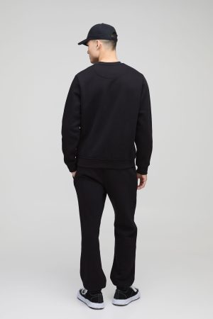 330GSM Basic Regular Fit Crew Neck Sweatshirt