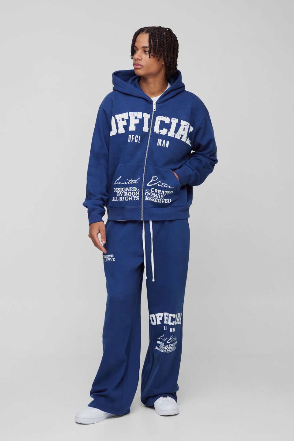 Oversized Boxy Official Print Tracksuit