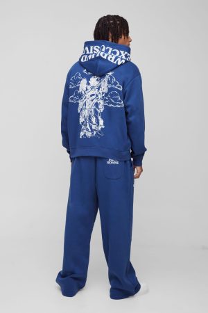 Oversized Boxy Official Print Tracksuit