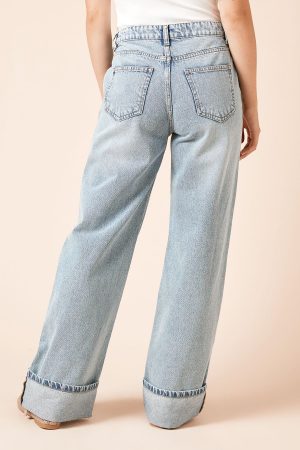 Straight Leg Jean With Patch Pockets
