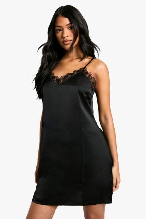 Tall Lace Trim Chemise
