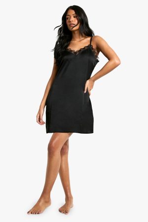 Tall Lace Trim Chemise