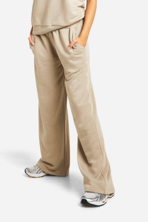 V Neck Sleeveless Sweatshirt And Straight Leg Jogger