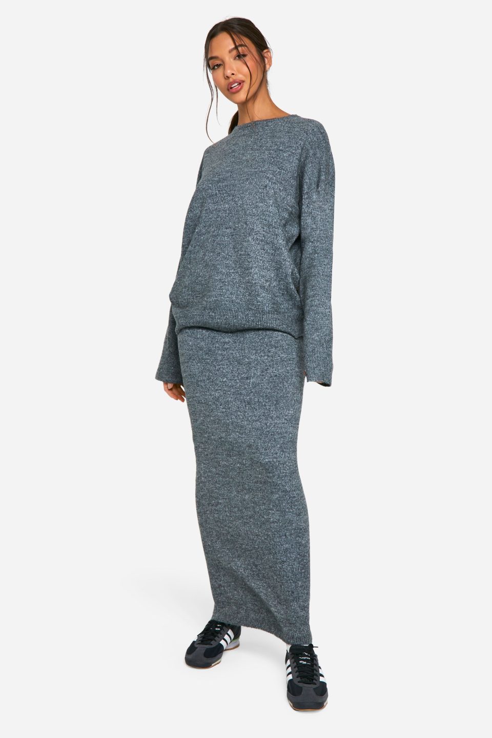 Soft Knit Fine Gauge Jumper And Maxi Skirt Knitted Co-ord