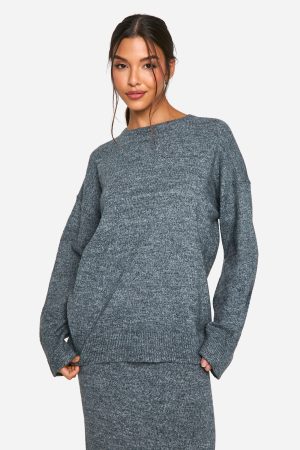 Soft Knit Fine Gauge Jumper And Maxi Skirt Knitted Co-ord