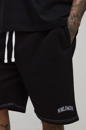 Tall Relaxed Worldwide Contrast Stitch Short